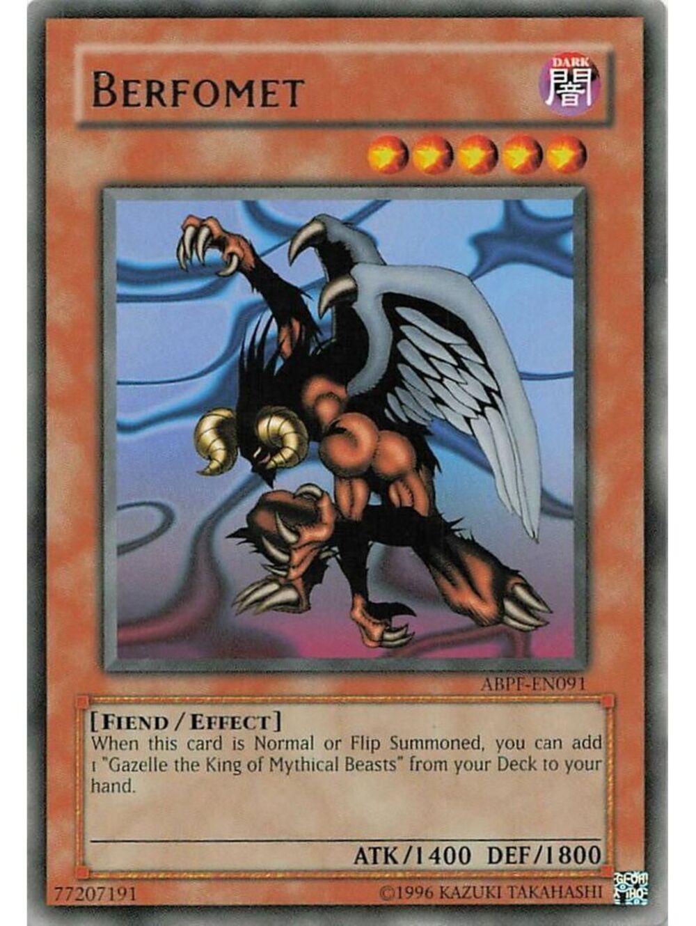 Yu-Gi-Oh! TCG 2024 Berfomet NM MZMI